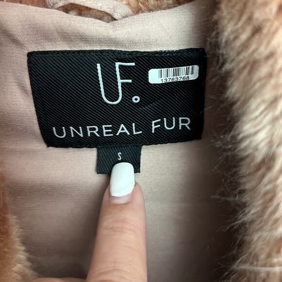 $549 UNREAL FUR Orient Express coat ANTHROPOLOGIE  REVOLVE S - Picture 9 of 11